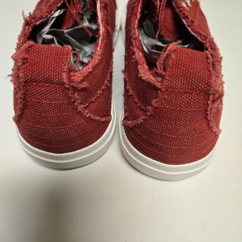 Corkys Babalu Canvad Red Sneakers, New Without Box - Picture 6 of 6